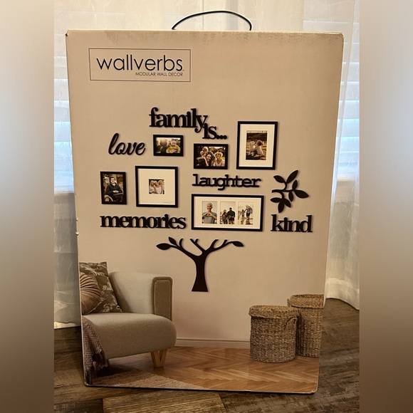 Wall Decor Nib Wallverbs Modular Wall Decor Family Is Tree Black